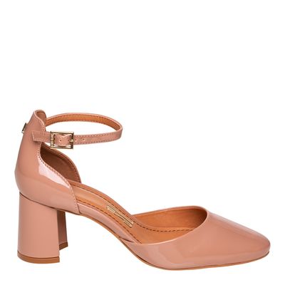 Scarpin Salto Quadrado Nude