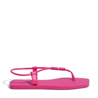 Rasteira Borracha Hot Pink