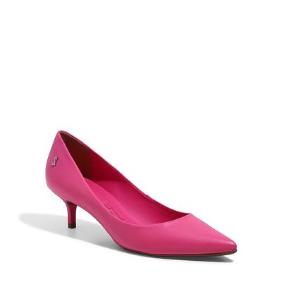 Scarpin Couro Pelica Soft Hot Pink