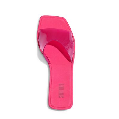 Rasteira Borracha Hot Pink