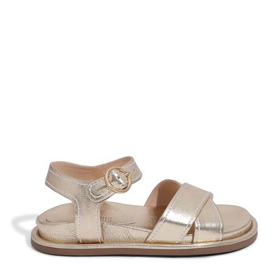 Rasteira Soft Infantil Dourado Ouro Light Metallic