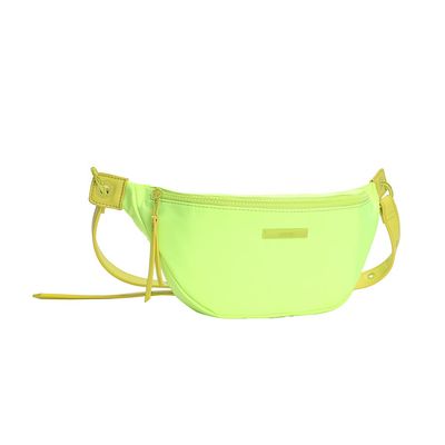 Bolsa Pochete Nylon Amarelo Neon