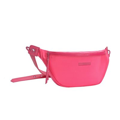 Bolsa Pochete Nylon Rosa Neon