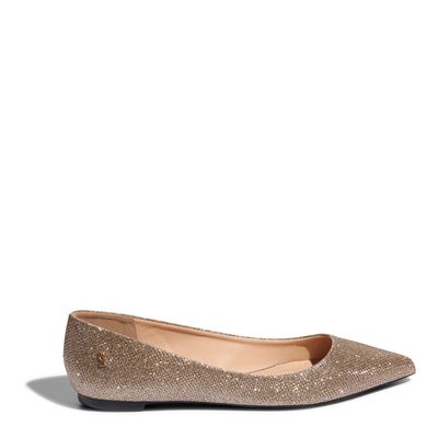 Sapatilha Shiny Texturizada Dourado