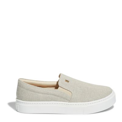 Tênis Slip On Tecido Jeans Farol Blu