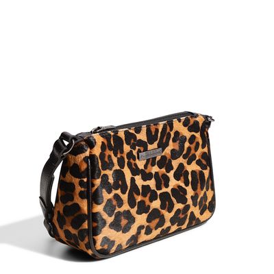 Bolsa Couro Pelo Estampa Onça