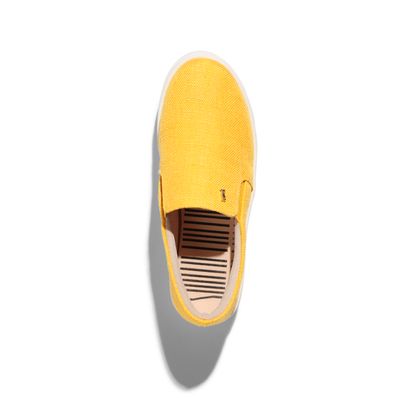Tênis Slip On Linho Amarelo