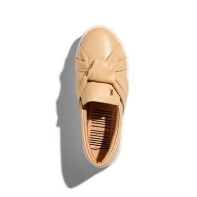 Tênis Slip On Santorine Nó Bege