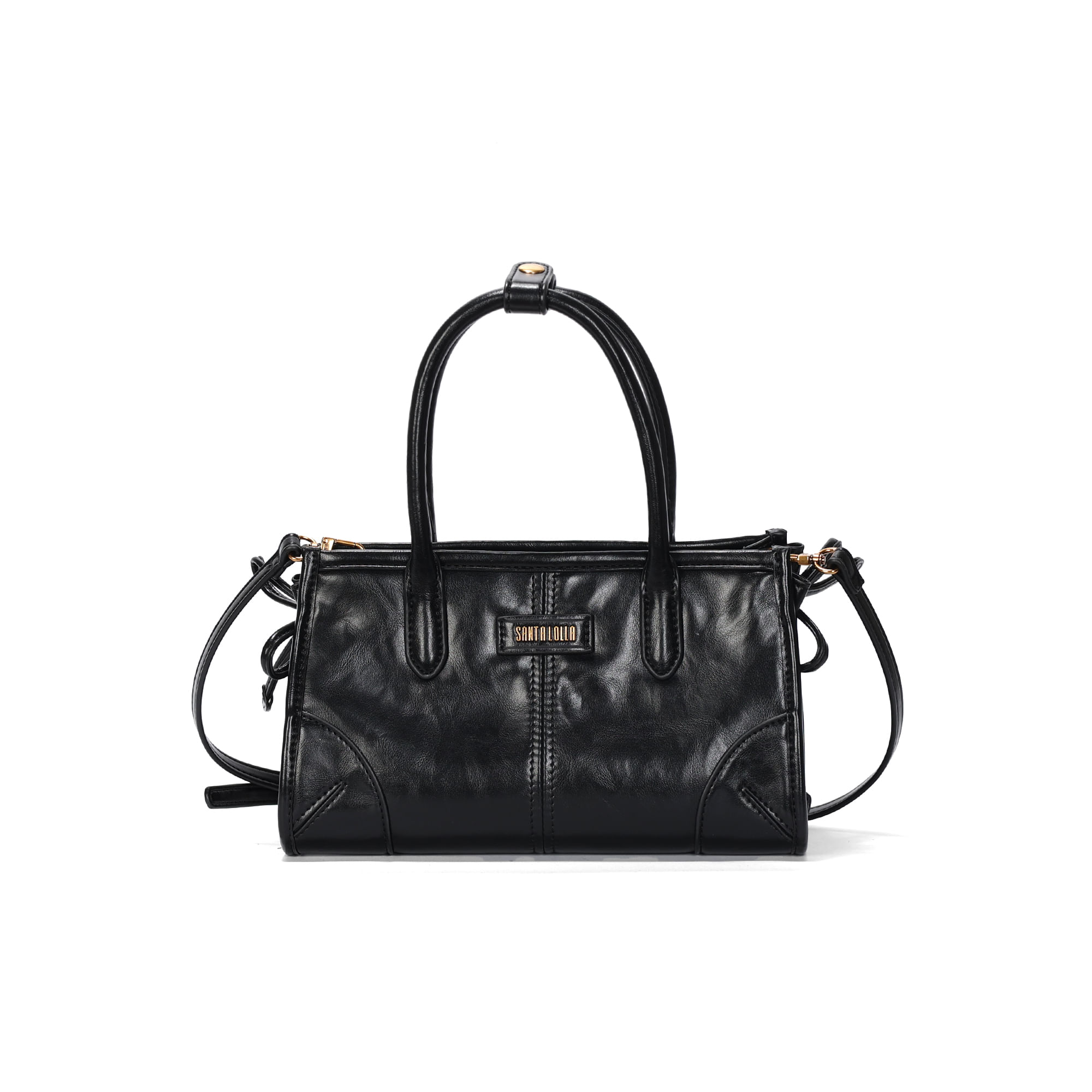 Bazo1199 27club レア Black Bolsa Pequena Soft Roxo Berry Alça Dupla - Santa Lolla