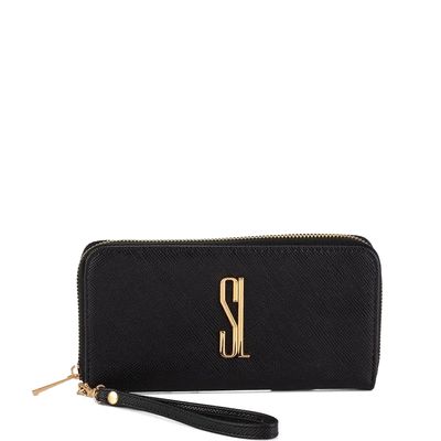 Carteira Retangular Risco Preta