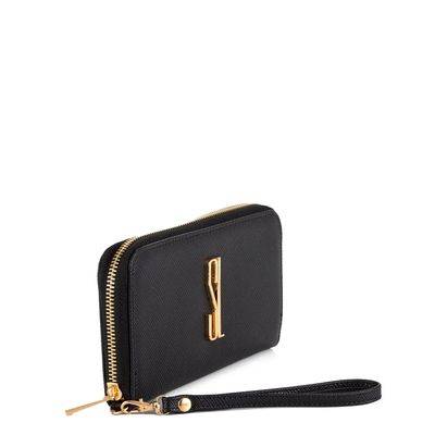 Carteira Retangular Risco Preta