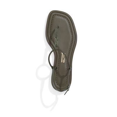 Rasteira Napa Confort Verde Militar