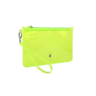 Clutch Pvc Verde Neon