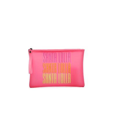 Clutch Borracha Rosa Hibisco