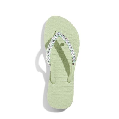 Flip Flop Borracha Verde Agua