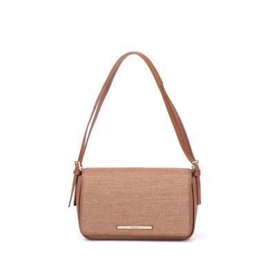Bolsa Linho Marrom Rust