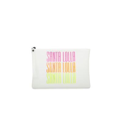 Clutch Borracha Branco Gelo
