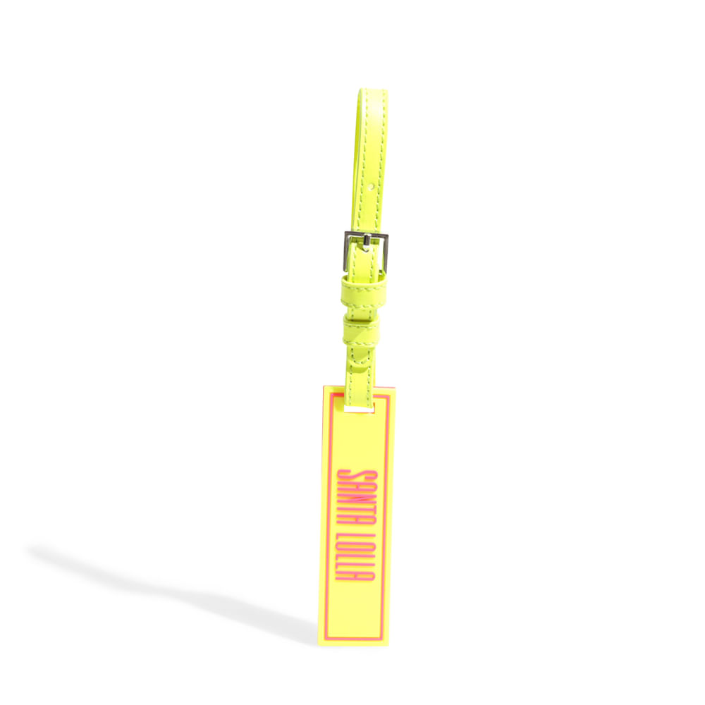 Chaveiro Borracha Amarelo Limão e Rosa