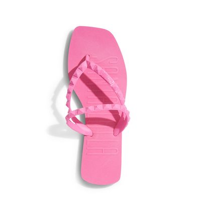 Flip Flop Borracha Rosa Hibisco