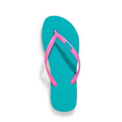 Flip Flop Borracha Azul Capri