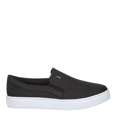 Slip On Tecido Copacabana Preto