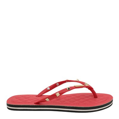 Flip Flop Rebite Vermelho