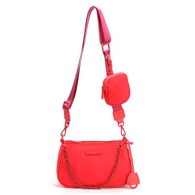 Bolsa Nylon Rosa Intenso