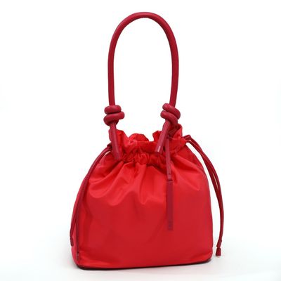 Bolsa Bucket Rosa Nylon Cordão