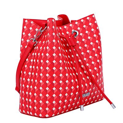 Bolsa Risco Cubos Vermelho