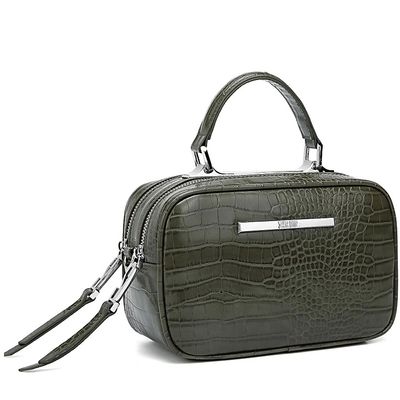 Bolsa Pequena Crocro Alto Brilho Verde