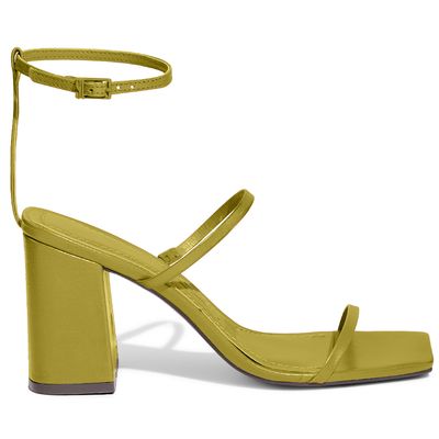 Sandália Couro Pelica Soft Amarelo Hot Oliva