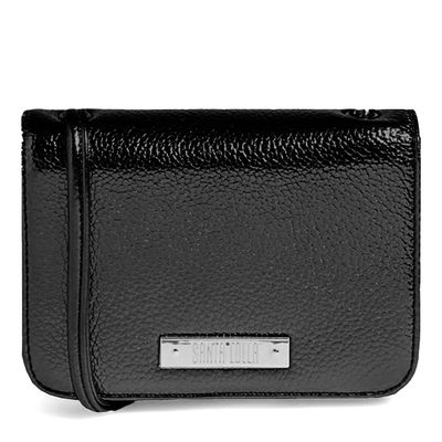 Bolsa Pequena Metalizada Preta