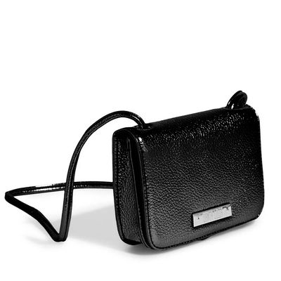 Bolsa Pequena Metalizada Preta