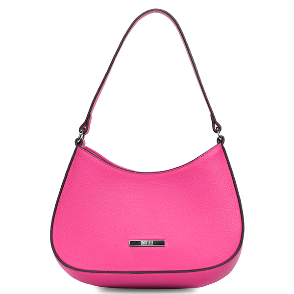 Bolsa de Ombro Couro Floater Rosa Pink