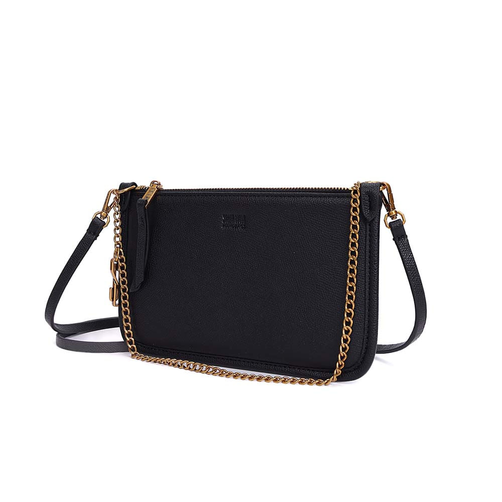 Bolsa Cluth Risco Transversal Preta - Santa Lolla