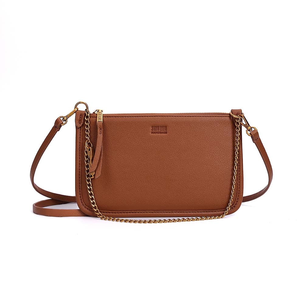 リン Bolsa Cluth Risco Transversal Marrom Safari - Santa Lolla