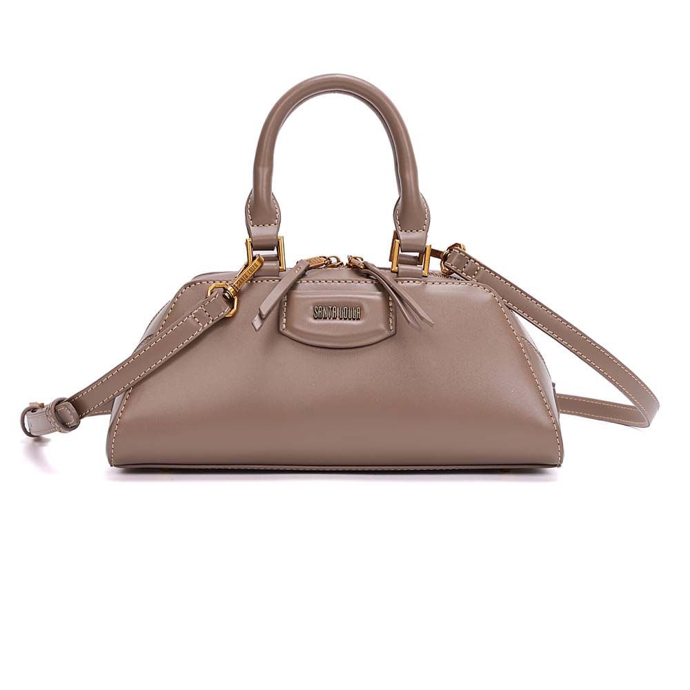Bolsa Média Soft Alça Dupla Marrom Terracota - Santa Lolla