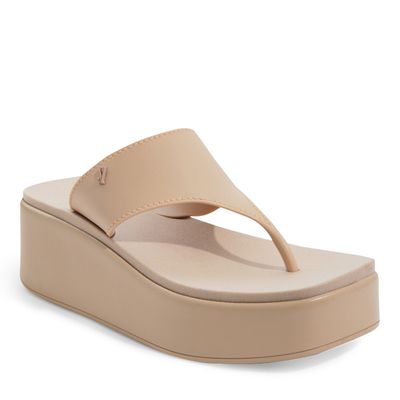Flip Flop Borracha Bege Areia