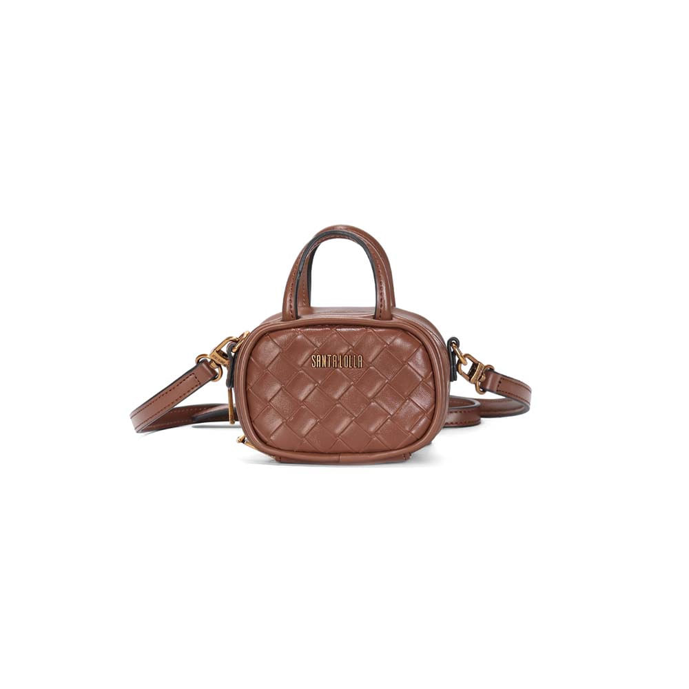 Bolsa Mini Bag Tressê Rosa Blossom Transversal - Santa Lolla