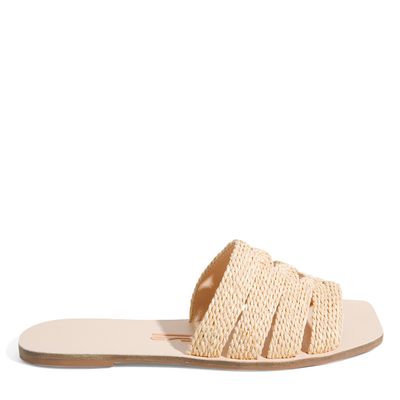 Rasteira Rafia Palha