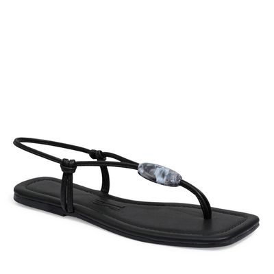 Rasteira Napa Santorine Preto