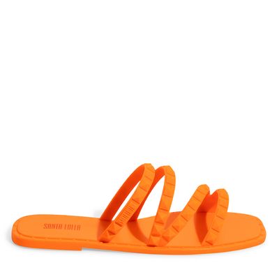 Flip Flop Borracha Laranja Tangerina