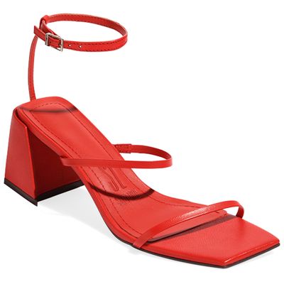 Sandália Couro Pelica Soft Vermelho Chilli