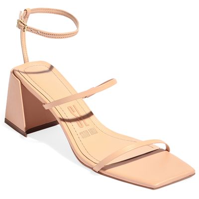 Sandália Couro Pelica Soft Nude Rosado