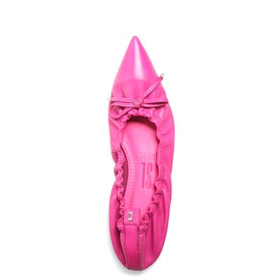 Sapatilha Couro Nobre Soft Rosa Neon
