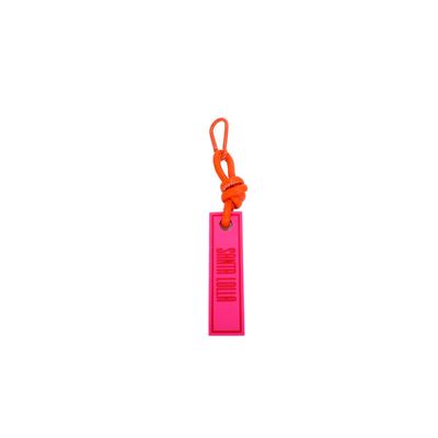 Chaveiro Borracha Rosa Neon