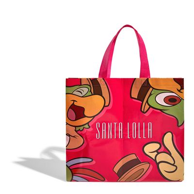 Shopper tnt resinado rosa