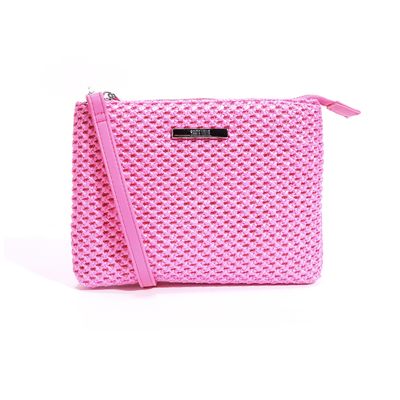 Bolsa Tramado Rosa Neon