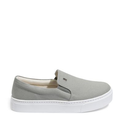 Tênis Slip On Lona Deserto Verde Eucalipto