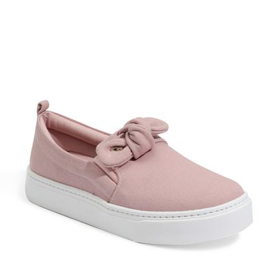 Tênis Slip On Lona Deserto Rose West